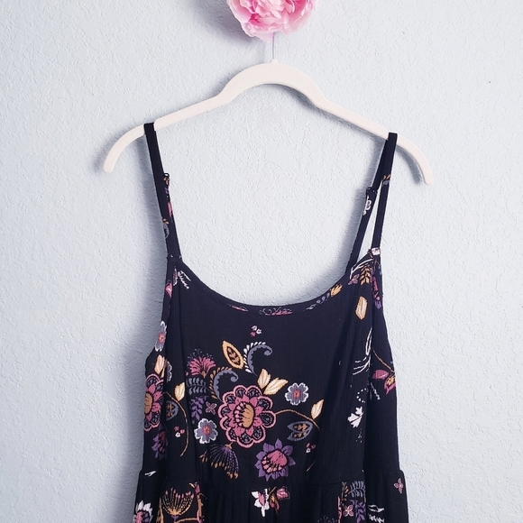 Torrid Black Floral Hi Low Maxi Dress - Picture 5 of 9